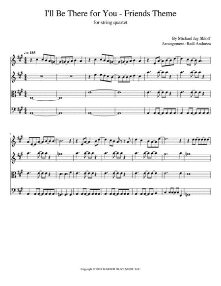 I Will Be There For You Friends Theme String Quartet Page 2