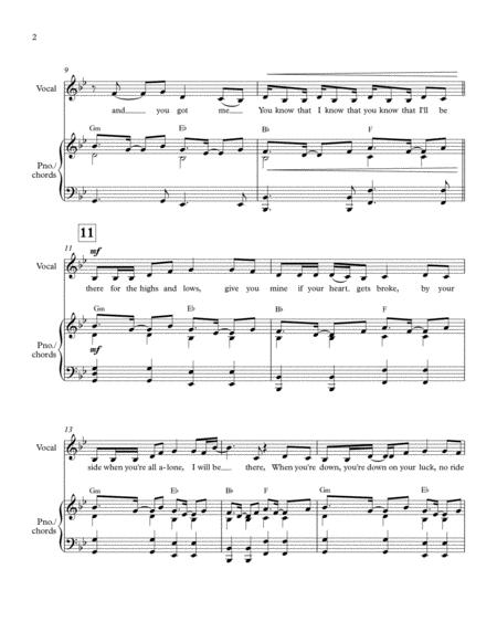 I Will Be There Walk Off The Earth Piano Vocal Chords Page 2