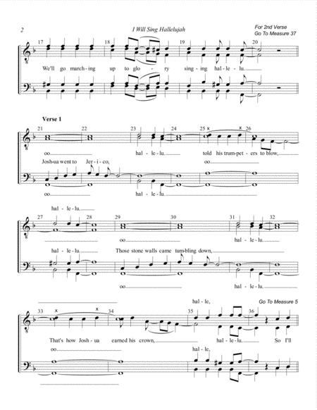 I Will Sing Hallelujah Ttbb Page 2