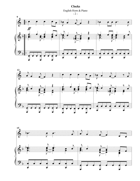 I Will Sing The Wondrous Story Trio Bb Trumpet Horn In F With Piano And Parts Page 2