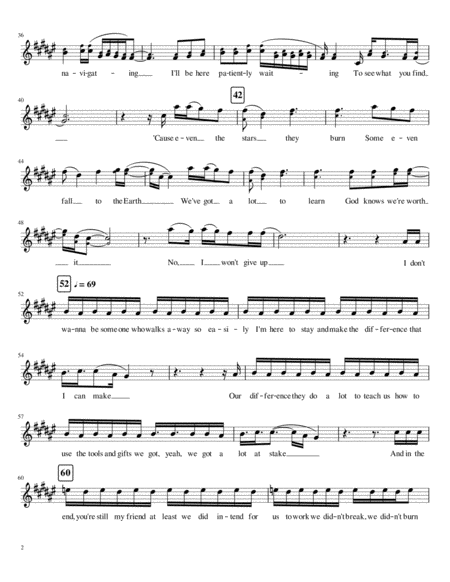 I Wont Give Up Tenor Sax Page 2