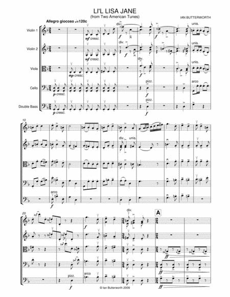 Ian Butterworth Li L Lisa Jane For String Orchestra Page 2