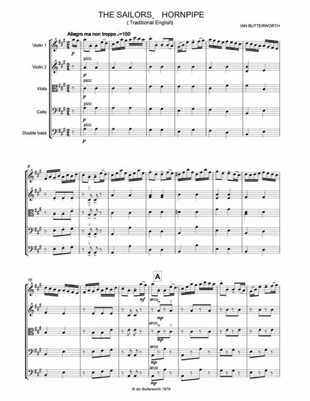 Ian Butterworth The Sailors Hornpipe For String Orchestra Page 2