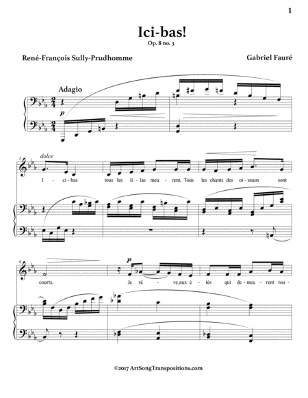 Ici Bas Op 8 No 3 C Minor Page 2