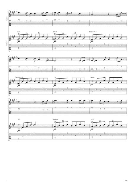 If Duet Guitar Tablature Page 2