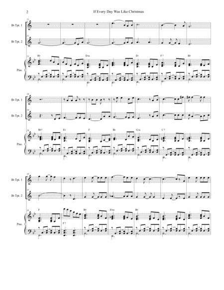 If Every Day Was Like Christmas Duet For Bb Trumpet Page 2