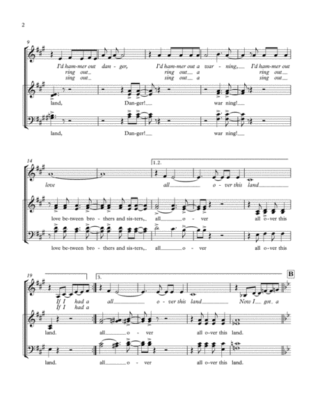 If I Had A Hammer The Hammer Song Gospel Arrangement Page 2