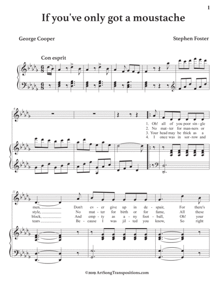 If You Ve Only Got A Moustache Transposed To D Flat Major Page 2