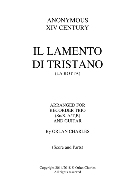 Il Lamento Di Tristano La Rotta Page 2