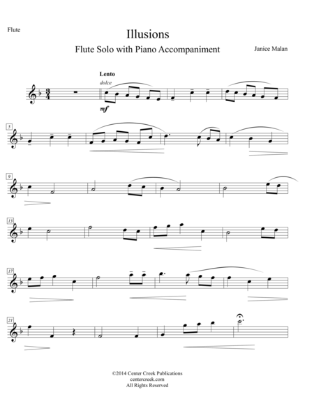 Illusions Flute Solo With Piano Accompaniment Page 2