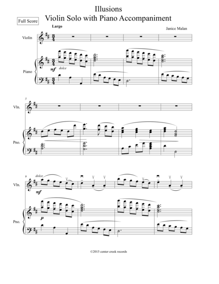 Illusions Violin Solo Page 2