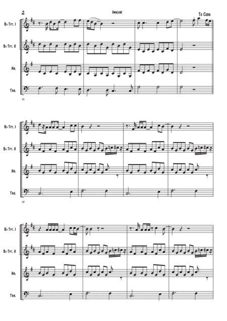 Imagine Brass Quartet Page 2