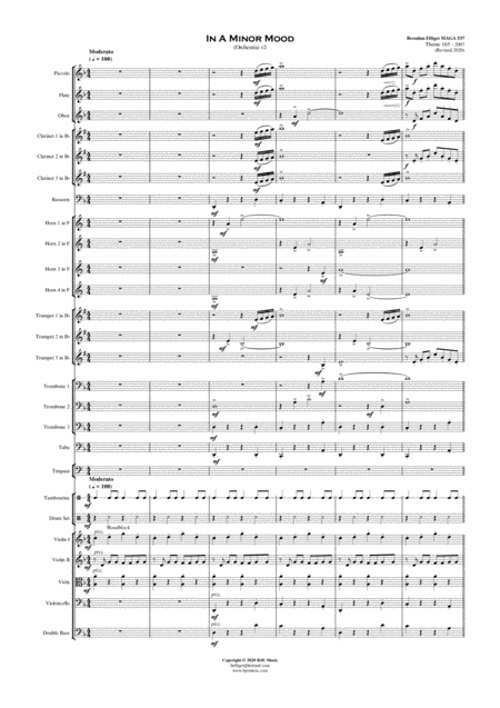 In A Minor Mood Orchestra V2 Score And Parts Pdf Page 2