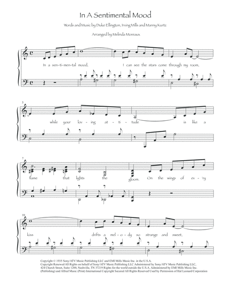 In A Sentimental Mood For Solo Piano Page 2