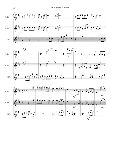 In Bethlemens Cradle For Sax Trio Page 2