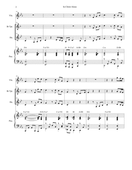 In Christ Alone Duet For Bb Trumpet And French Horn Page 2