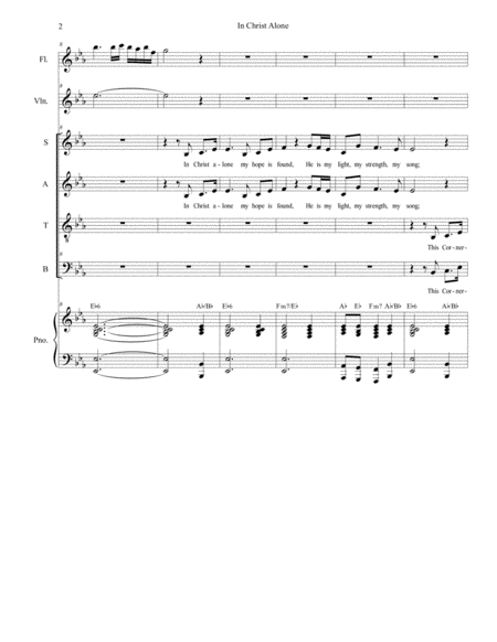 In Christ Alone For Vocal Quartet Satb Page 2