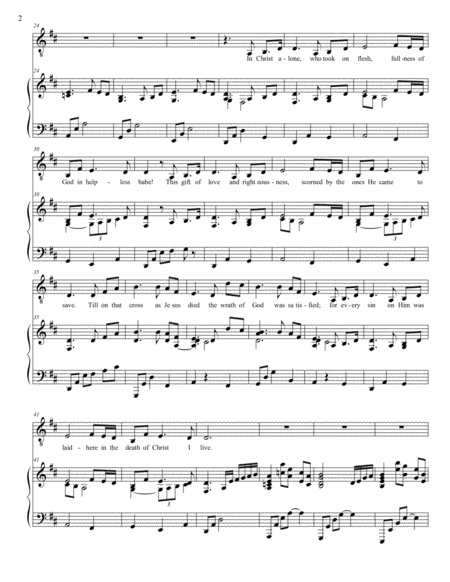 In Christ Alone Voice And Piano Page 2