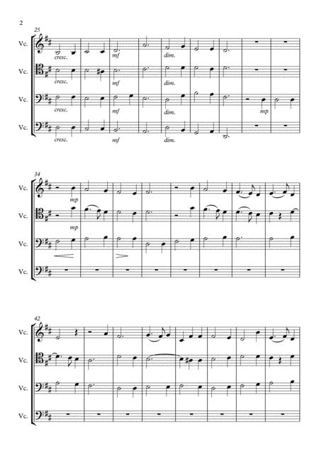 In Dulce Jubilo Cello Quartet Page 2