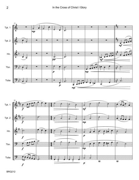 In The Cross Of Christ I Glory Brass Quintet Unaccompanied Page 2