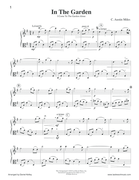 In The Garden For Flute Or Oboe Or Violin Viola Duet Music For Two Page 2