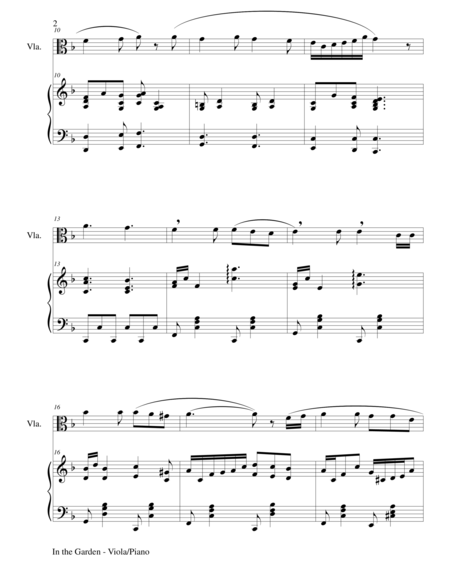 In The Garden Viola Piano And Viola Part Page 2