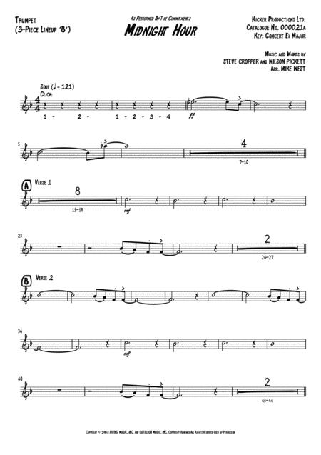 In The Midnight Hour 3 Piece Brass Section B Page 2