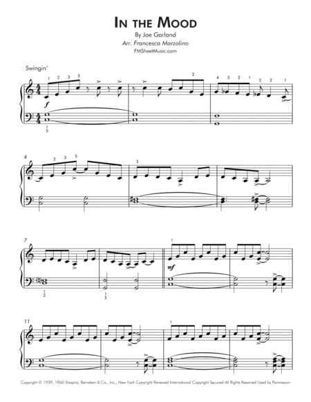 In The Mood Early Intermediate Jazz Piano Page 2