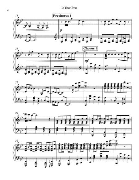 In Your Eyes Intermediate Solo Piano Page 2