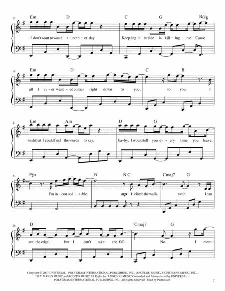 Inconsolable Intermediate Piano Page 2