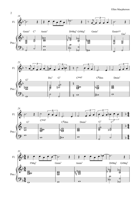 Indianan Girl Flute And Piano Page 2