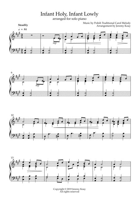 Infant Holy Infant Lowly Solo Piano Page 2