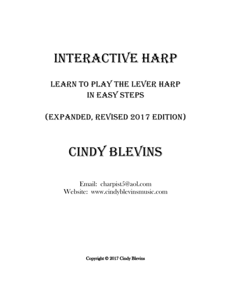 Interactive Harp Learn To Play The Lever Harp In Easy Steps 140 Pages Of Harp Learning Enjoyment Lap Harp Friendly Page 2