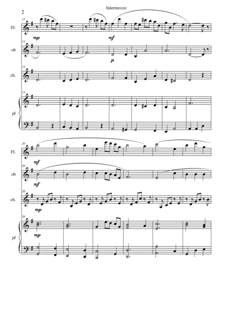 Intermezzo From Cavalleria Rusticana Quartet Con Oboe Page 2