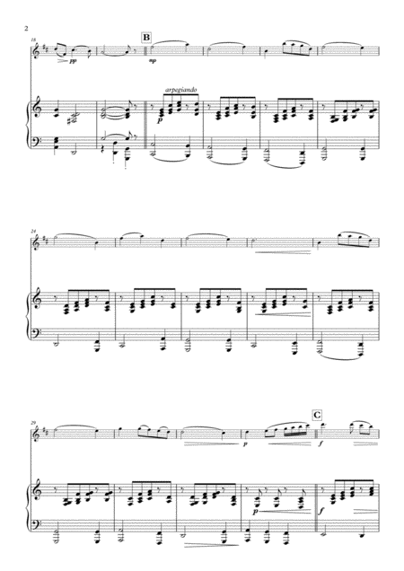 Intermezzo Sinfonico From Cavalleria Rusticana Arranged For Clarinet And Piano Page 2