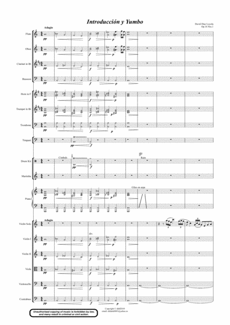 Introduccin Y Yumbo For Violn Orchestra Op 18 Nr 1 Page 2