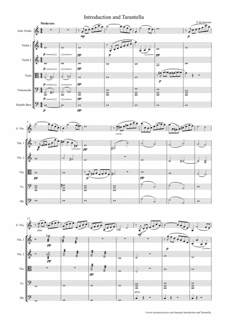 Introduction And Tarantella For Violin And String Orchestra Page 2