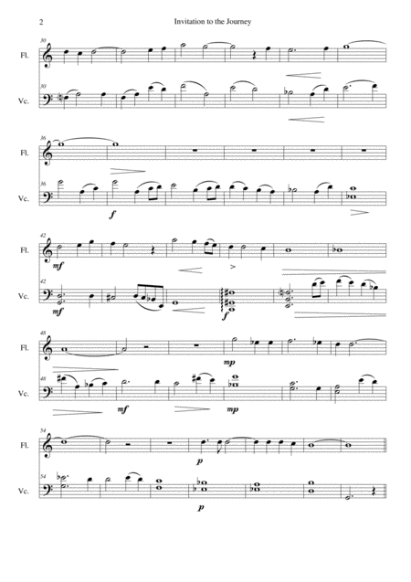 Invitation Au Voyage Invitation To The Journey For Flute And Cello Page 2