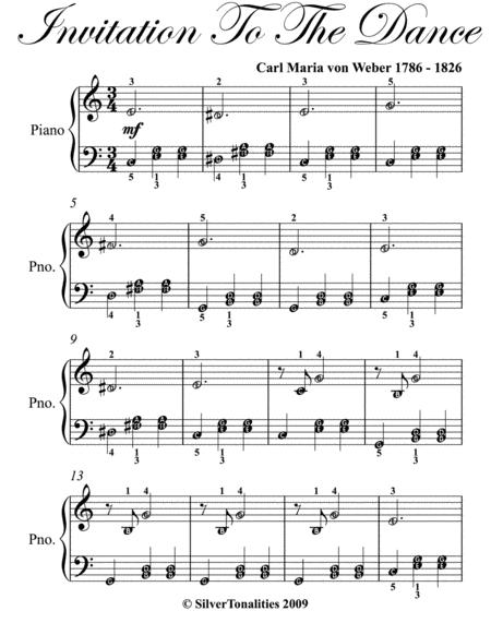 Invitation To The Dance Easy Piano Sheet Music Page 2