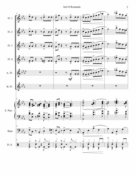 Isnt It Romantic Flute Choir Page 2