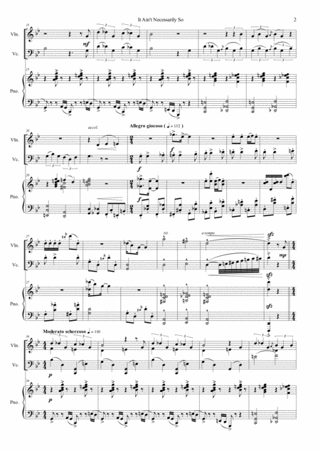 It Aint Necessarily So From Porgy And Bess Pianotrio Page 2
