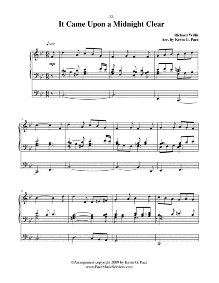 It Came Upon The Midnight Clear Organ Solo Prelude Page 2