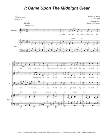 It Came Upon The Midnight Clear Vocal Trio Sab Page 2