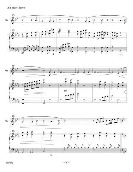 It Is Well With My Soul Horn In F Solo With Piano Accompaniment Page 2