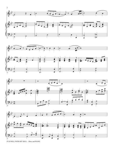 It Is Well With My Soul Oboe Pn Duet With Ob Part Page 2