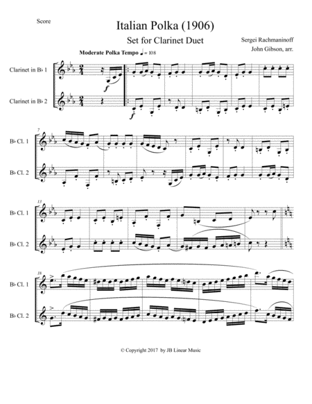 Italian Polka Set For Clarinet Duet Page 2