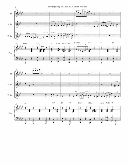 Its Beginning To Look Like Christmas Duet For Soprano And Tenor Saxophone Page 2