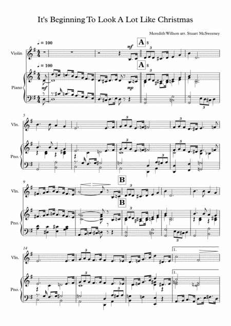 Its Beginning To Look Like Christmas Violin Solo Page 2