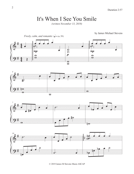 Its When I See You Smile Romantic Piano Page 2