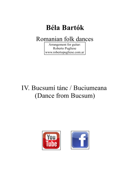 Iv Bucsum Tnc Buciumeana Dance From Bucsum Bla Bartk For Guitar Page 2